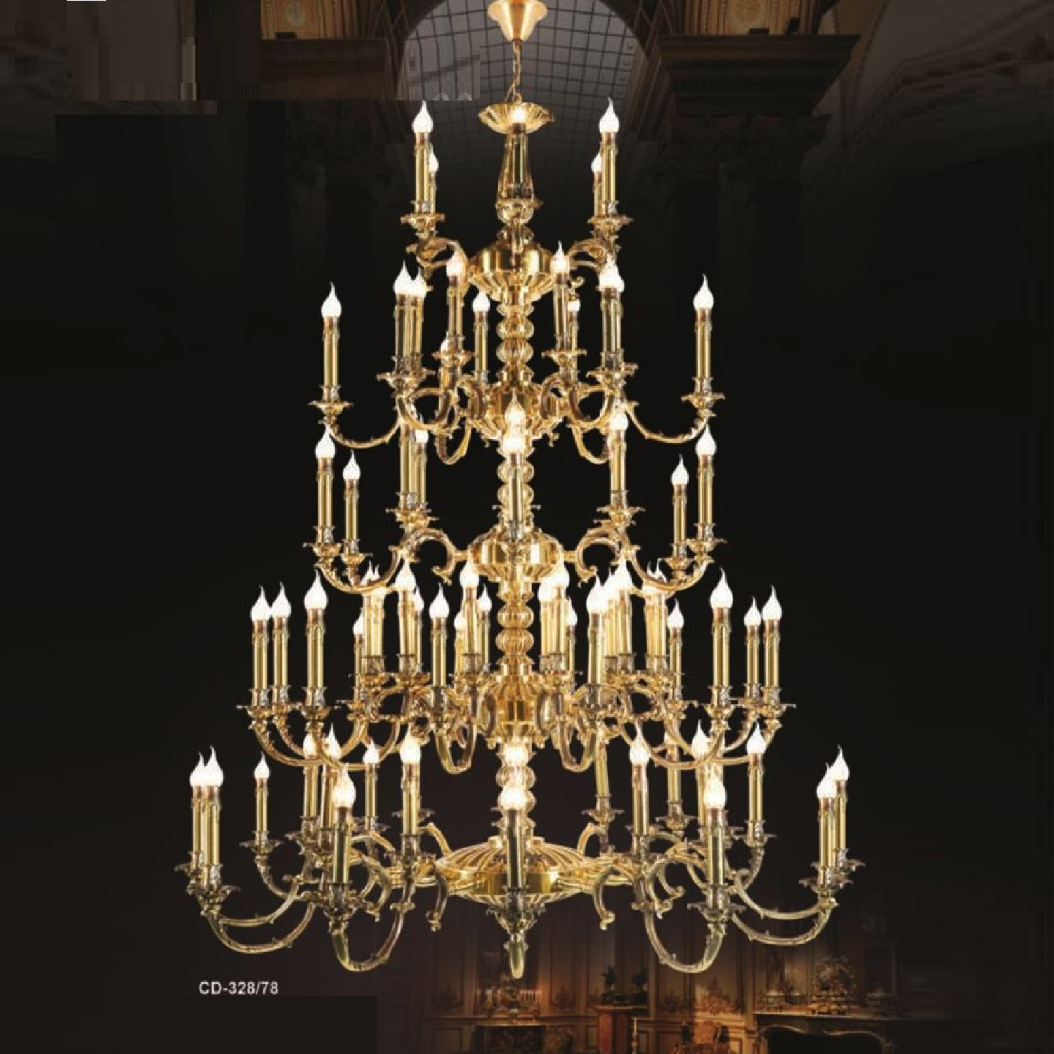 Đèn chùm đồng DGR-EU328/78