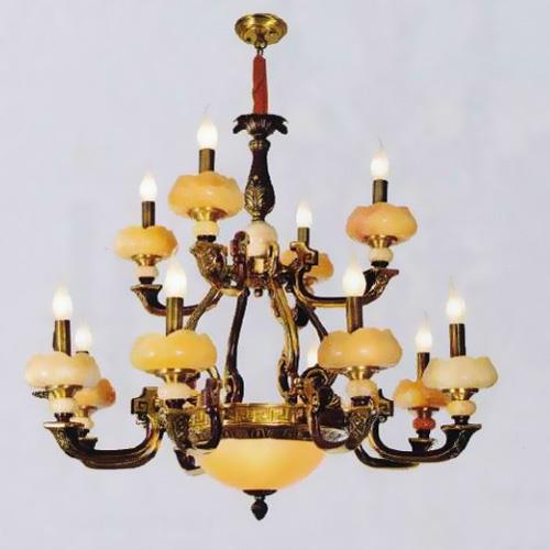 Đèn chùm đồng đá DGR-EU773/8+4