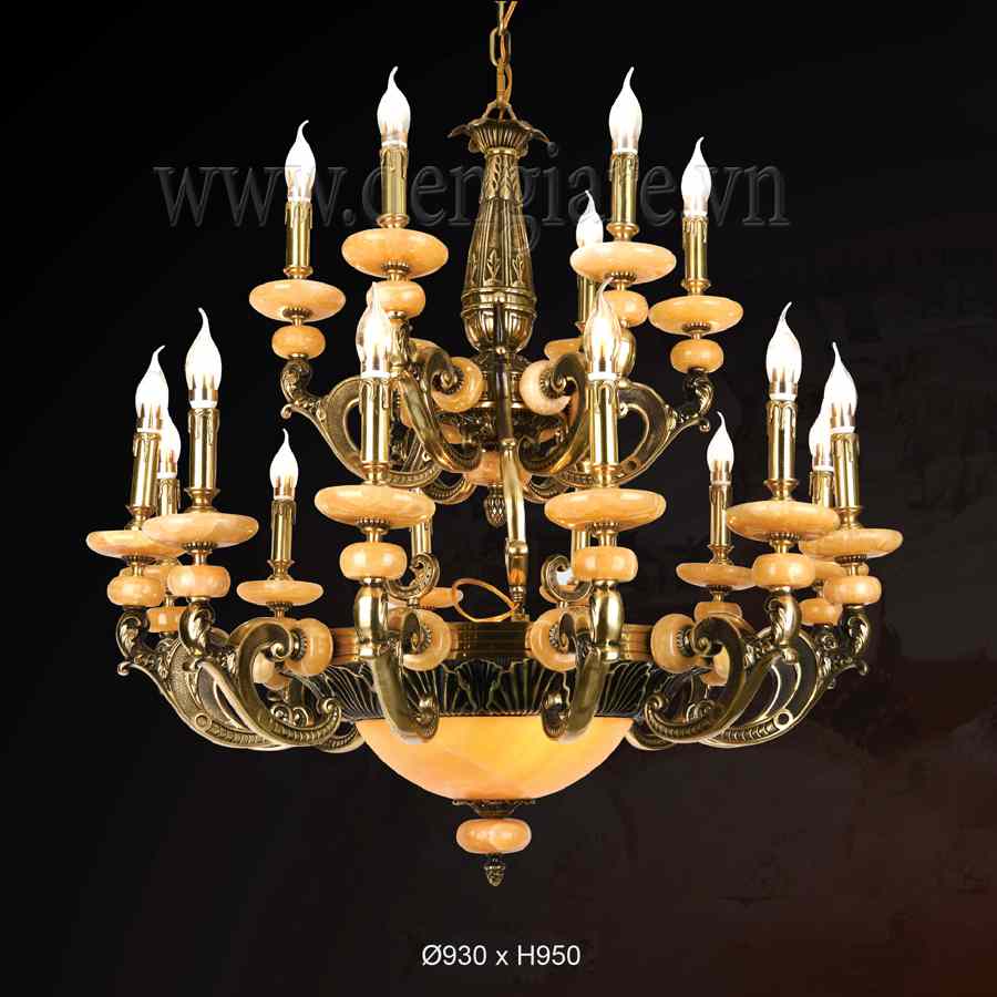Đèn Chùm Đồng Đá DGR-VR2060/18