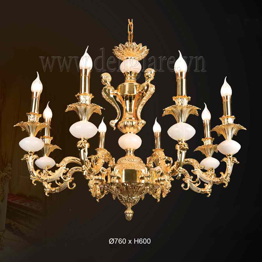 Đèn Chùm Đồng Đá DGR-VR4980/8