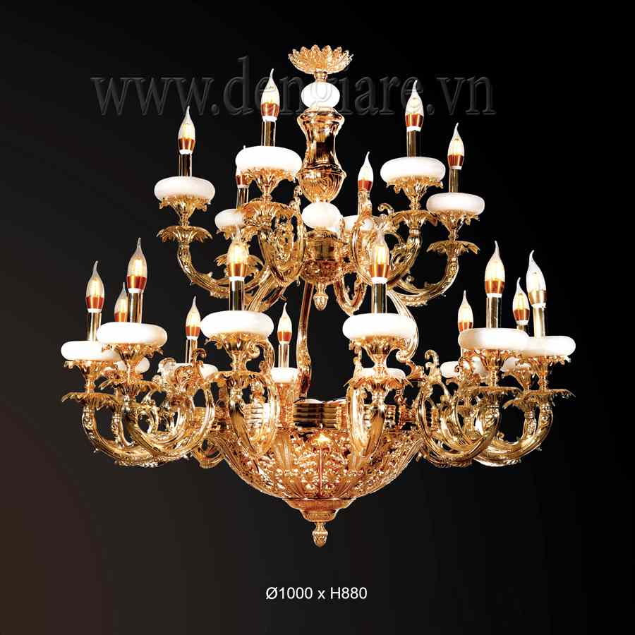 Đèn Chùm Đồng Đá DGR-VR6540/18