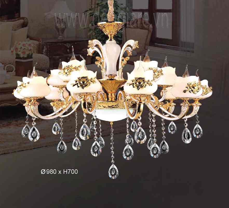Đèn Chùm Kiểu Châu Âu DGR-VR3073/15 Ø98cm