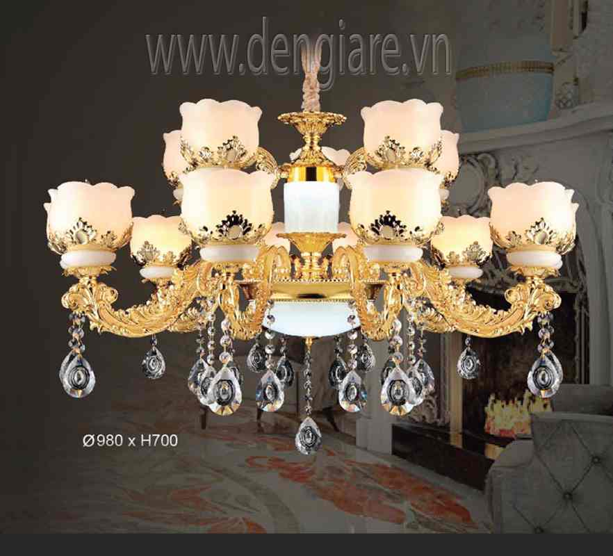 Đèn Chùm Kiểu Châu Âu DGR-VR3075/15 Ø98cm
