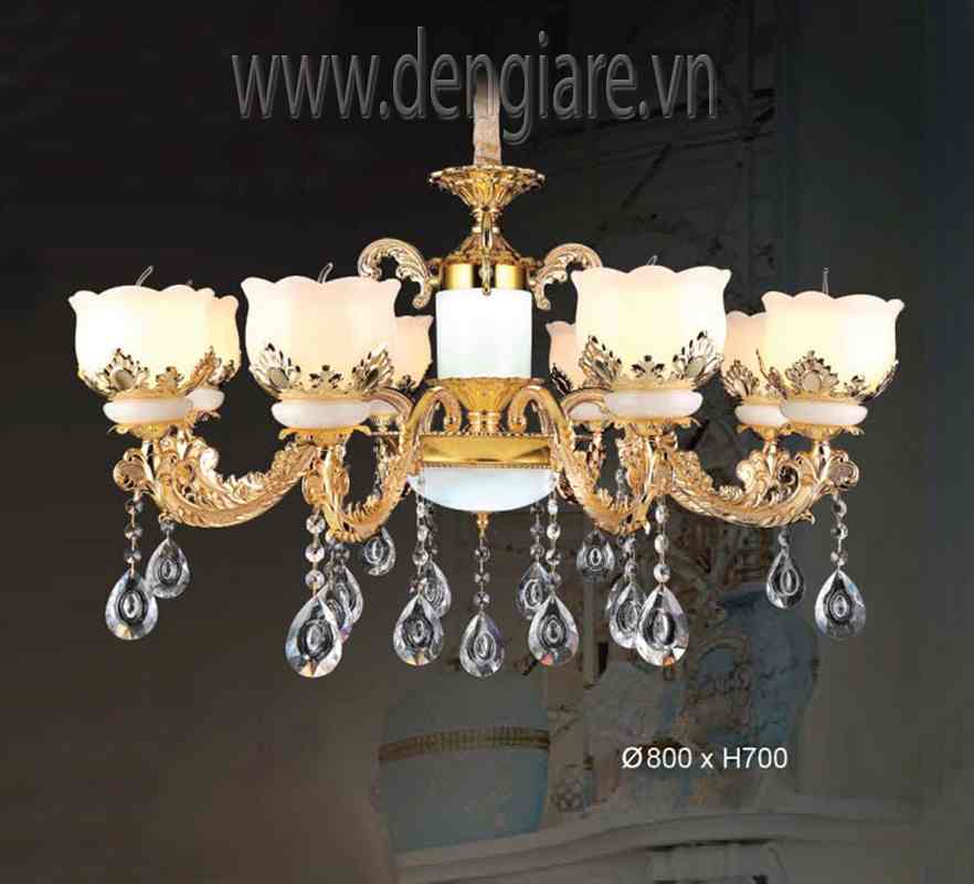 Đèn Chùm Kiểu Châu Âu DGR-VR3075/8 Ø80cm
