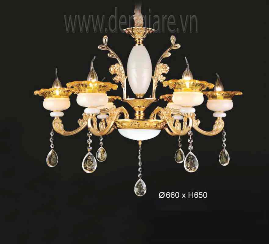 Đèn Chùm Kiểu Châu Âu DGR-VR3076/6 Ø66cm