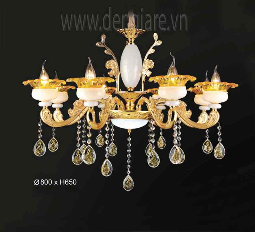 Đèn Chùm Kiểu Châu Âu DGR-VR3076/8 Ø80cm