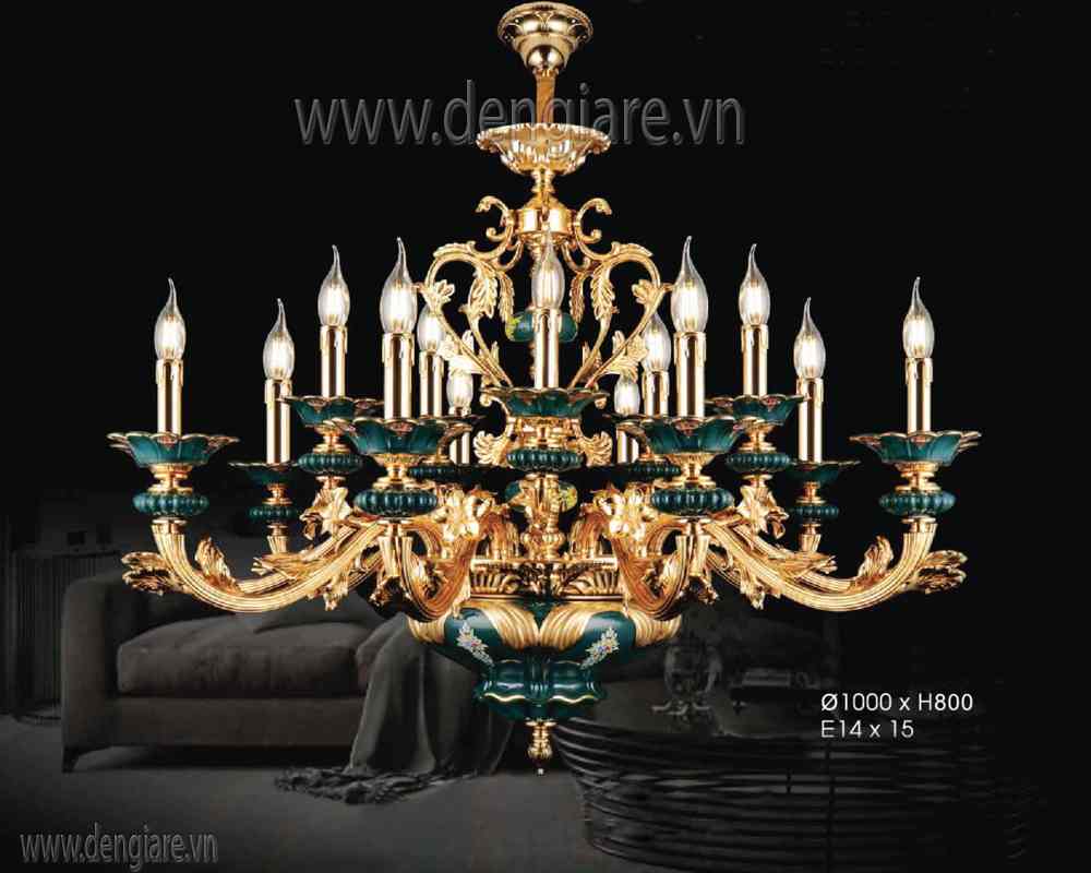 Đèn Chùm Kiểu Châu Âu DGR-VR5017/10+5