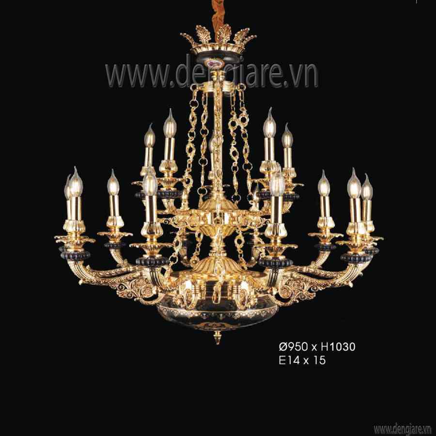 Đèn Chùm Kiểu Châu Âu DGR-VR5751/10+5