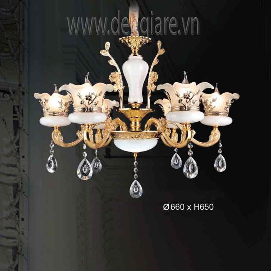 Đèn Chùm Kiểu Châu Âu DGR-VR8801/6 Ø66cm