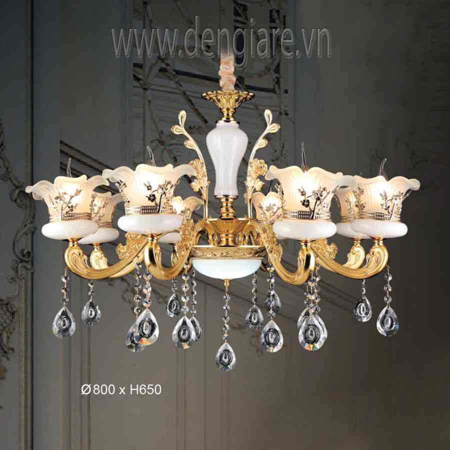 Đèn Chùm Kiểu Châu Âu DGR-VR8801/8 Ø80cm