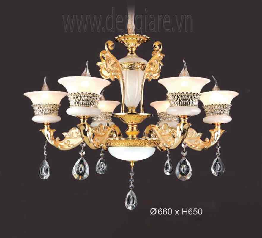 Đèn Chùm Kiểu Châu Âu DGR-VR8803/6 Ø66cm