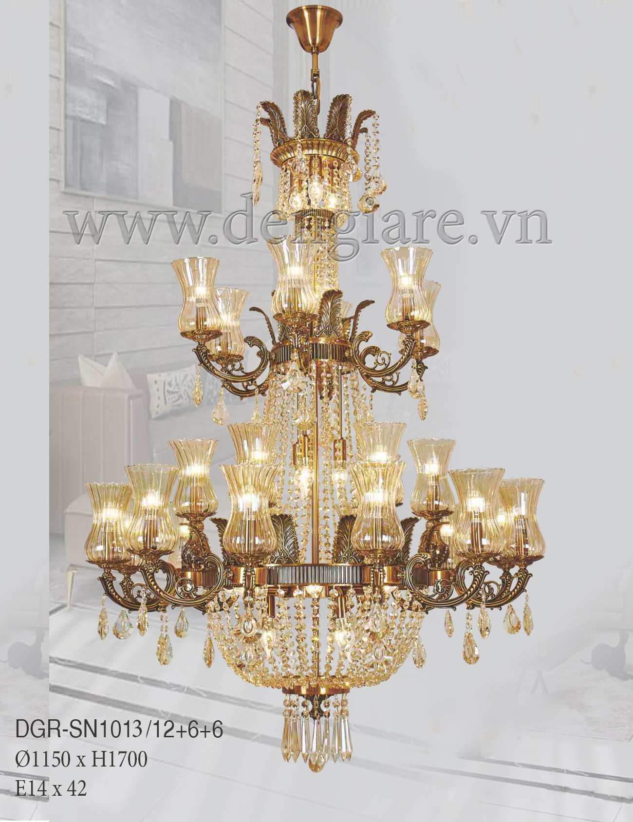 Đèn Chùm Kiểu Châu Âu DGR-SN1013/24