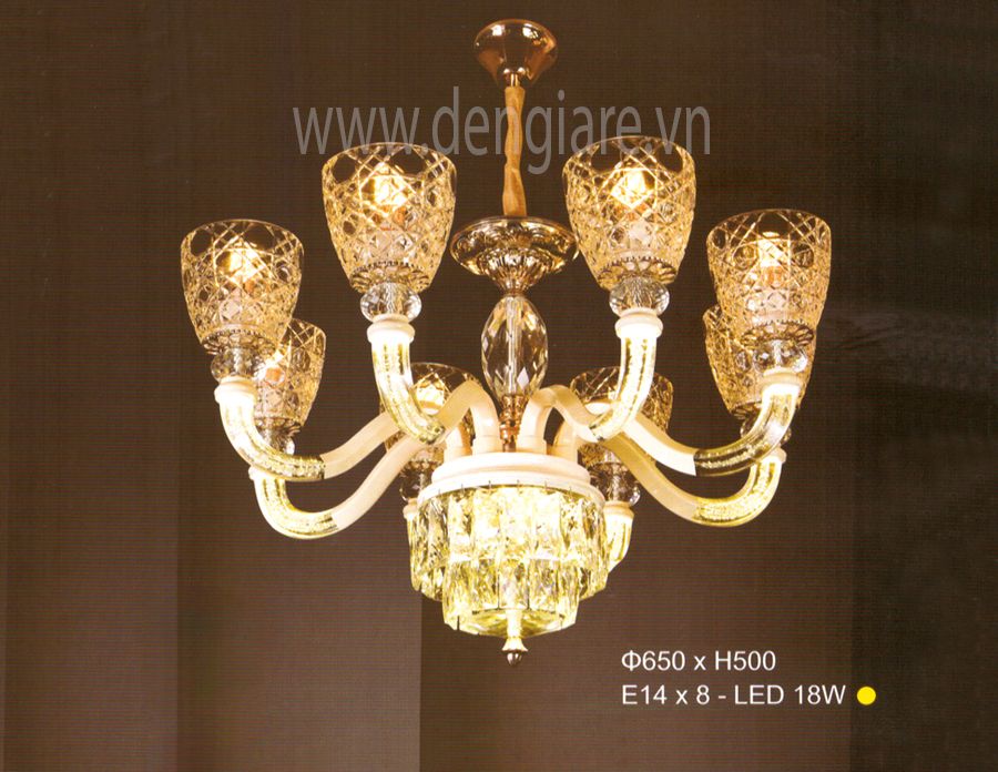 Đèn chùm kiểu Châu Âu DGR-ER3015/8 Ø65cm