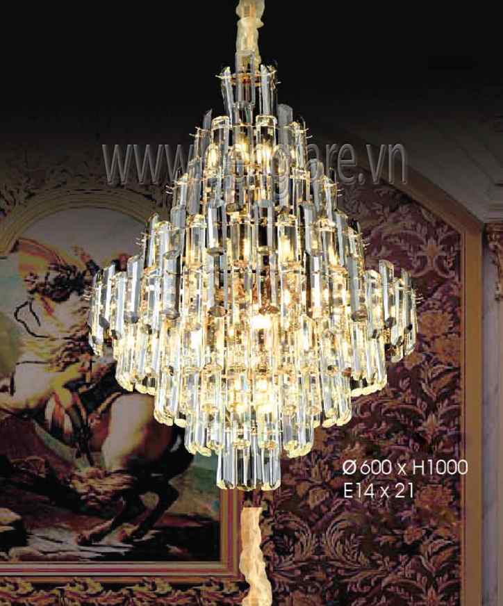 Đèn chùm pha lê DGR-VR090 Ø60cm