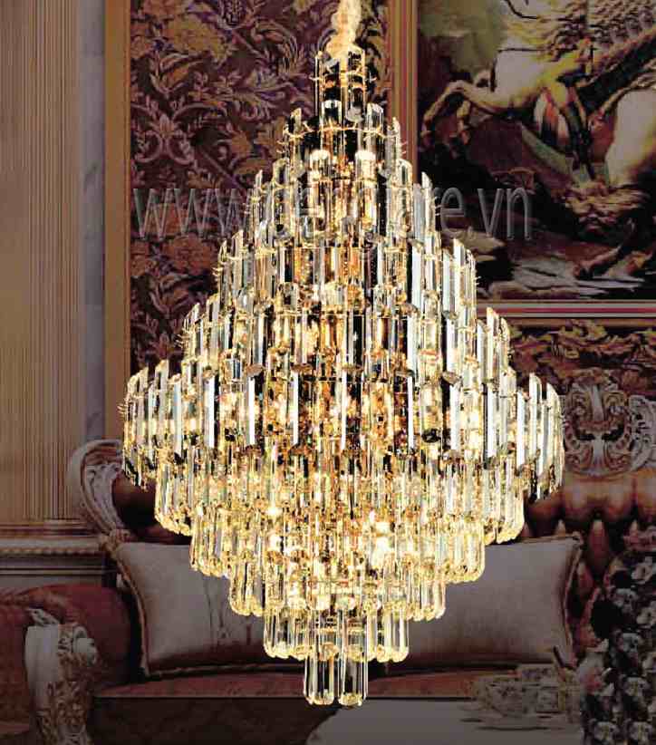 Đèn chùm pha lê DGR-VR090 Ø80cm