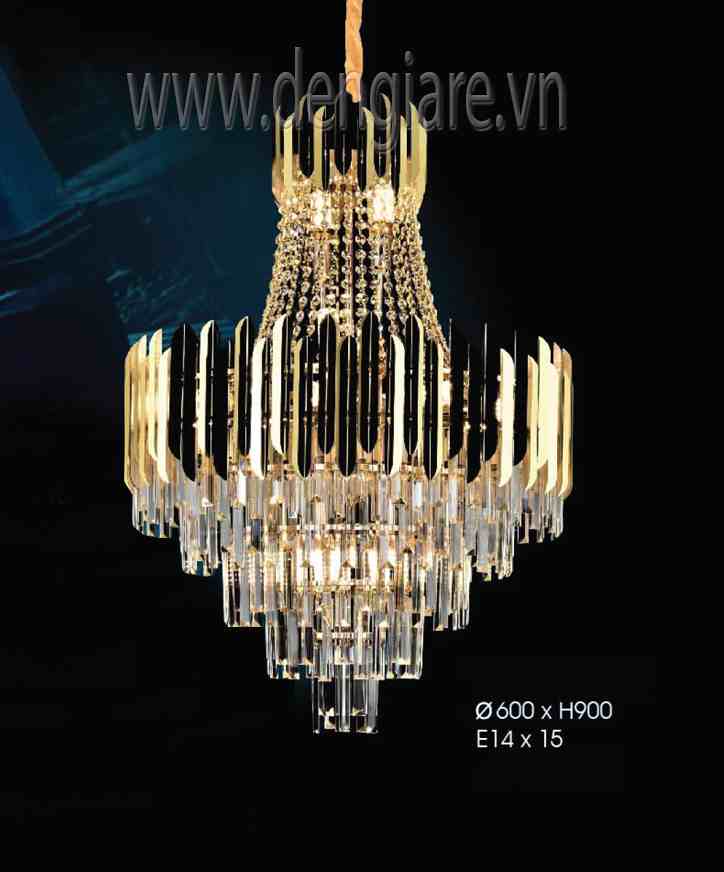 Đèn chùm pha lê DGR-VR8615 Ø60cm