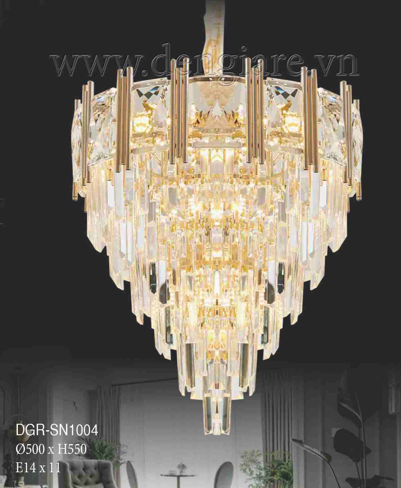 Đèn Chùm Pha Lê DGR-SN1004 Ø50cm