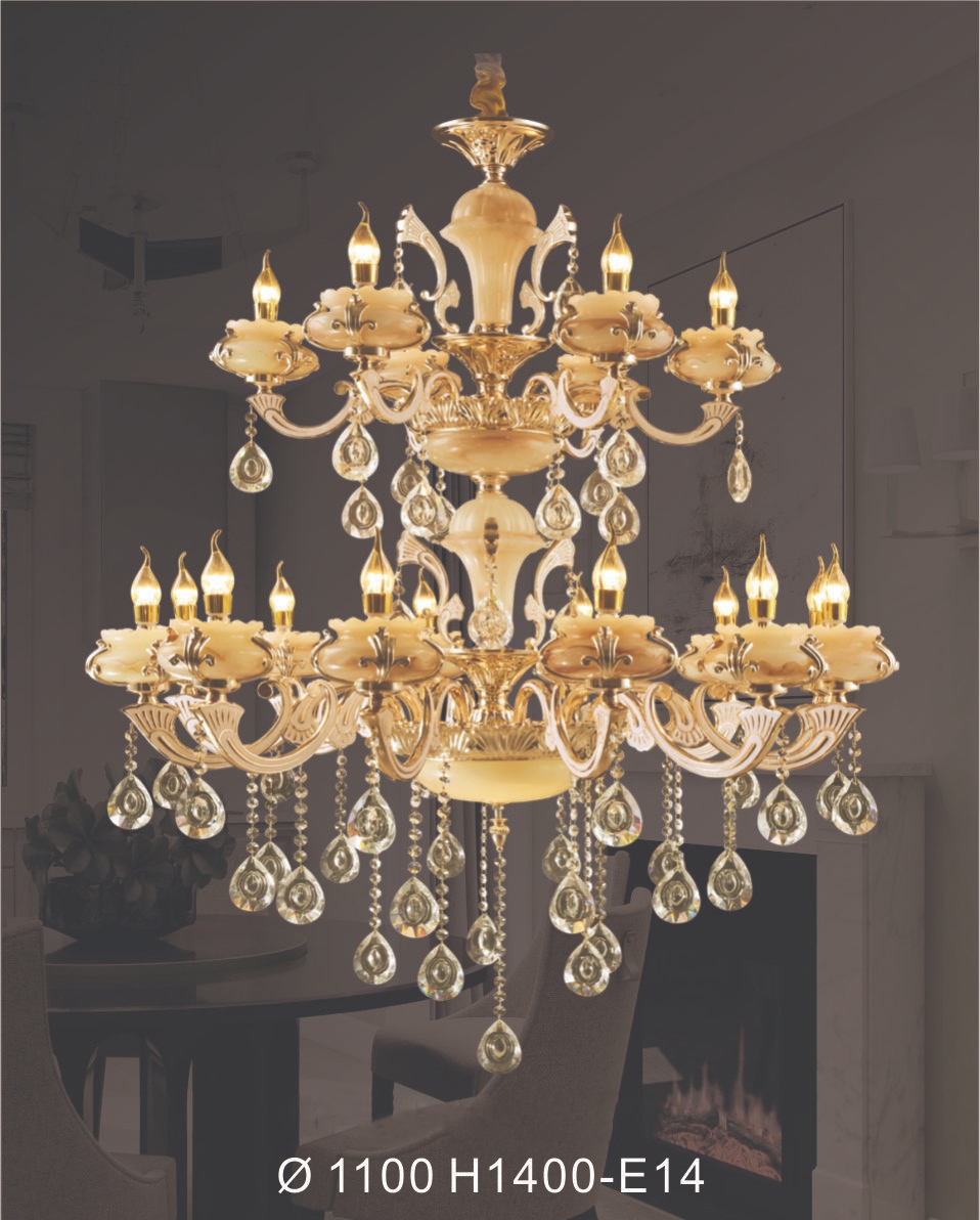 Đèn chùm pha lê nến DGR-SN6034A/18