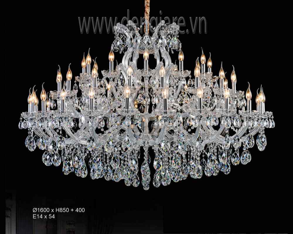 Đèn chùm pha lê nến DGR-HF8127/54 Ø160cm