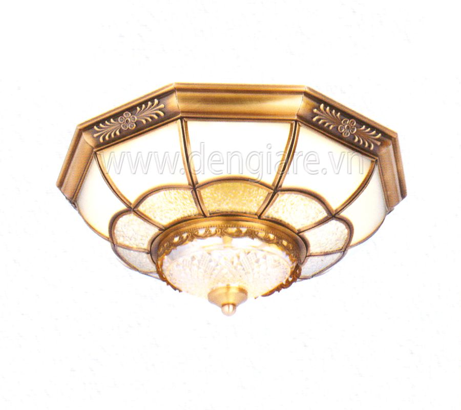 Đèn mâm ốp trần đồng DGR-ER1075 Ø400