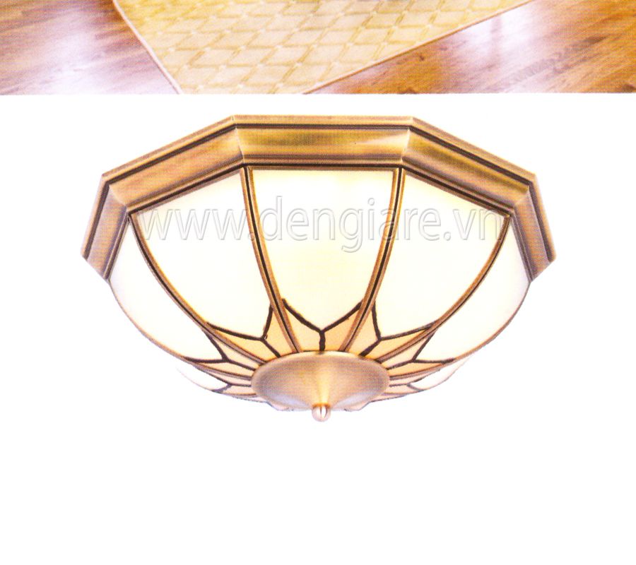 Đèn mâm ốp trần đồng DGR-ER1076 Ø400