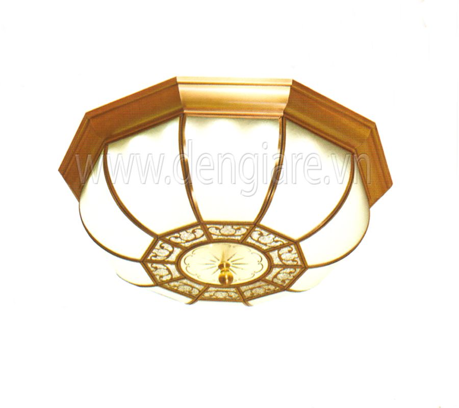 Đèn mâm ốp trần đồng DGR-ER1073 Ø500