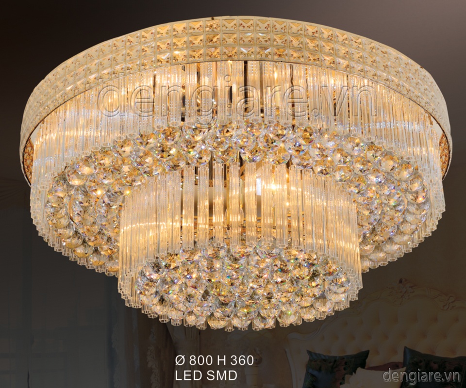 Đèn mâm pha lê DGR-SN3064 Ø80cm