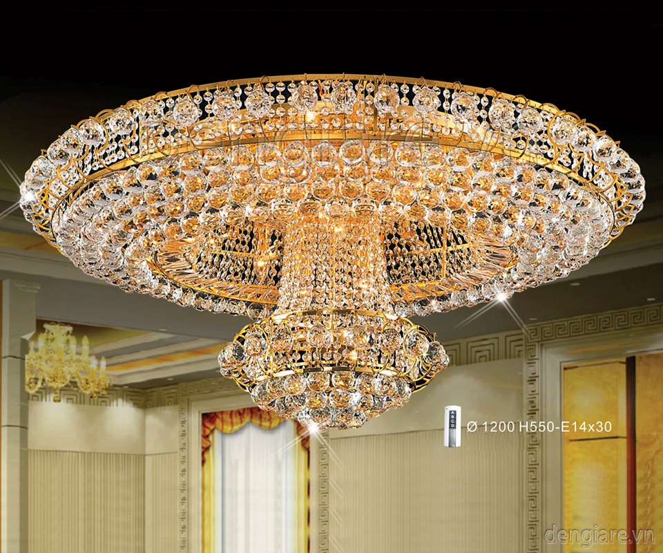 Đèn mâm pha lê DGR-SN6030 Ø120cm