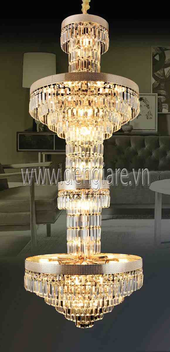 Đèn chùm thả pha lê DGR-VR709 Ø65cm