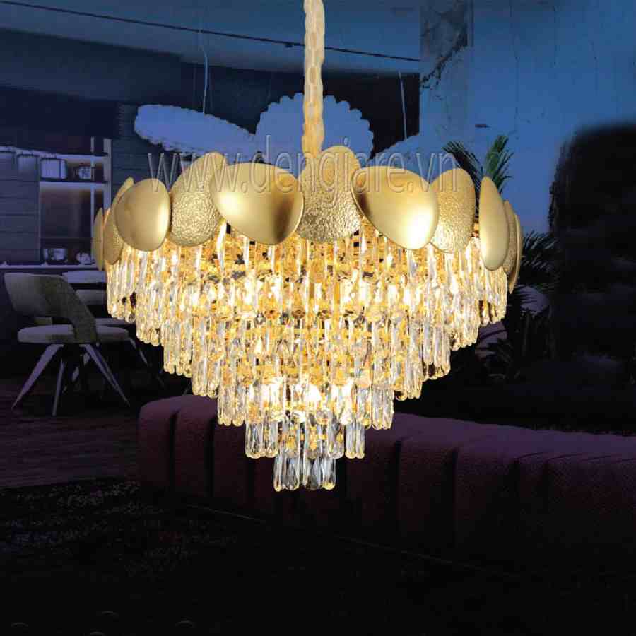 Đèn chùm pha lê DGR-VR8237 Ø80cm