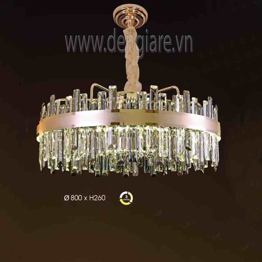 Đèn chùm pha lê DGR-VR8579 Ø80cm