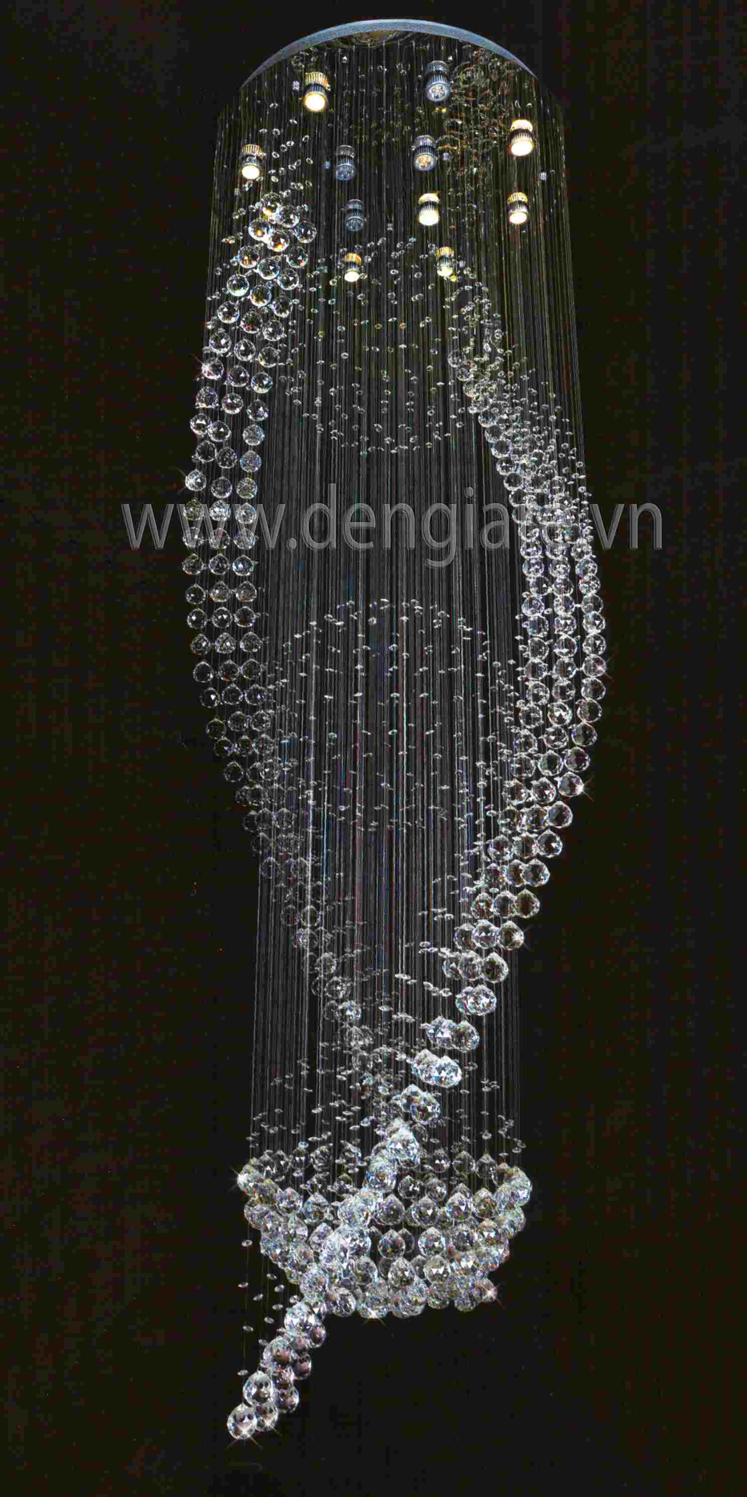 Đèn thả thông tâng DGR-HF8002 Ø80cm