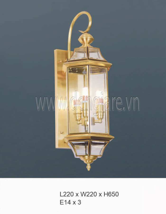 Đèn vách đồng ngoài trời DGR-HF6008L