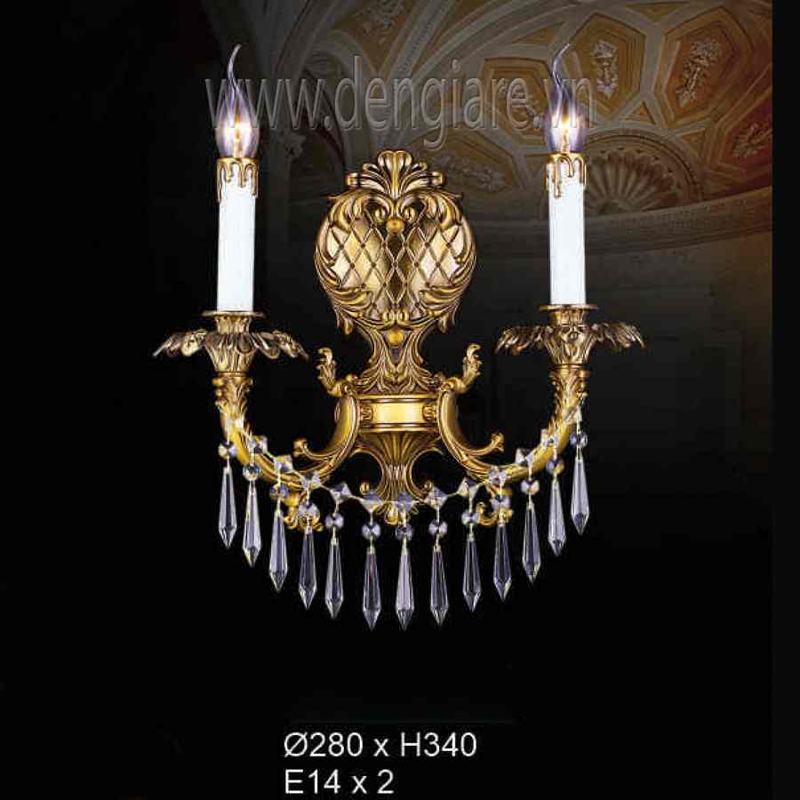 Đèn vách pha lê nến DGR-HF68965/2 Ø105cm